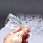 Lot de 10 verres à porto en cristal