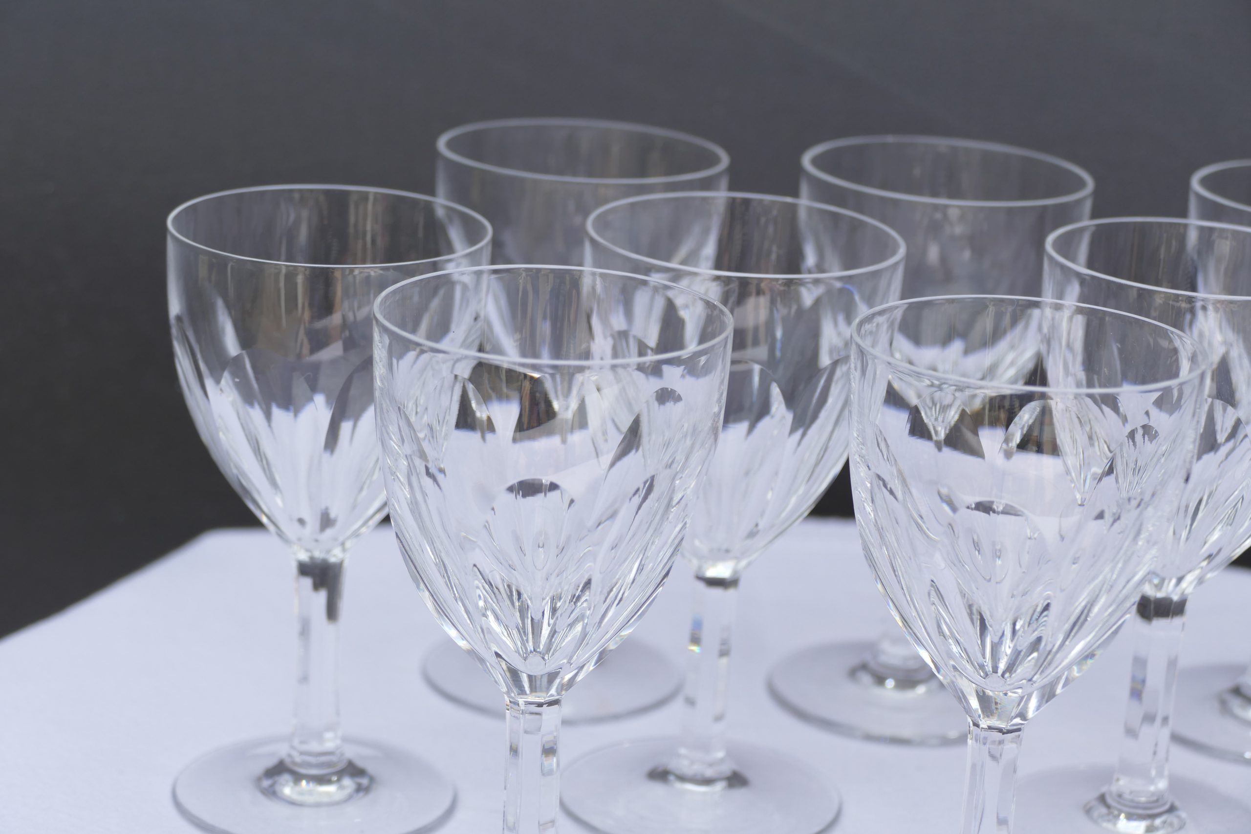 Lot de 10 verres à porto en cristal - photo 3