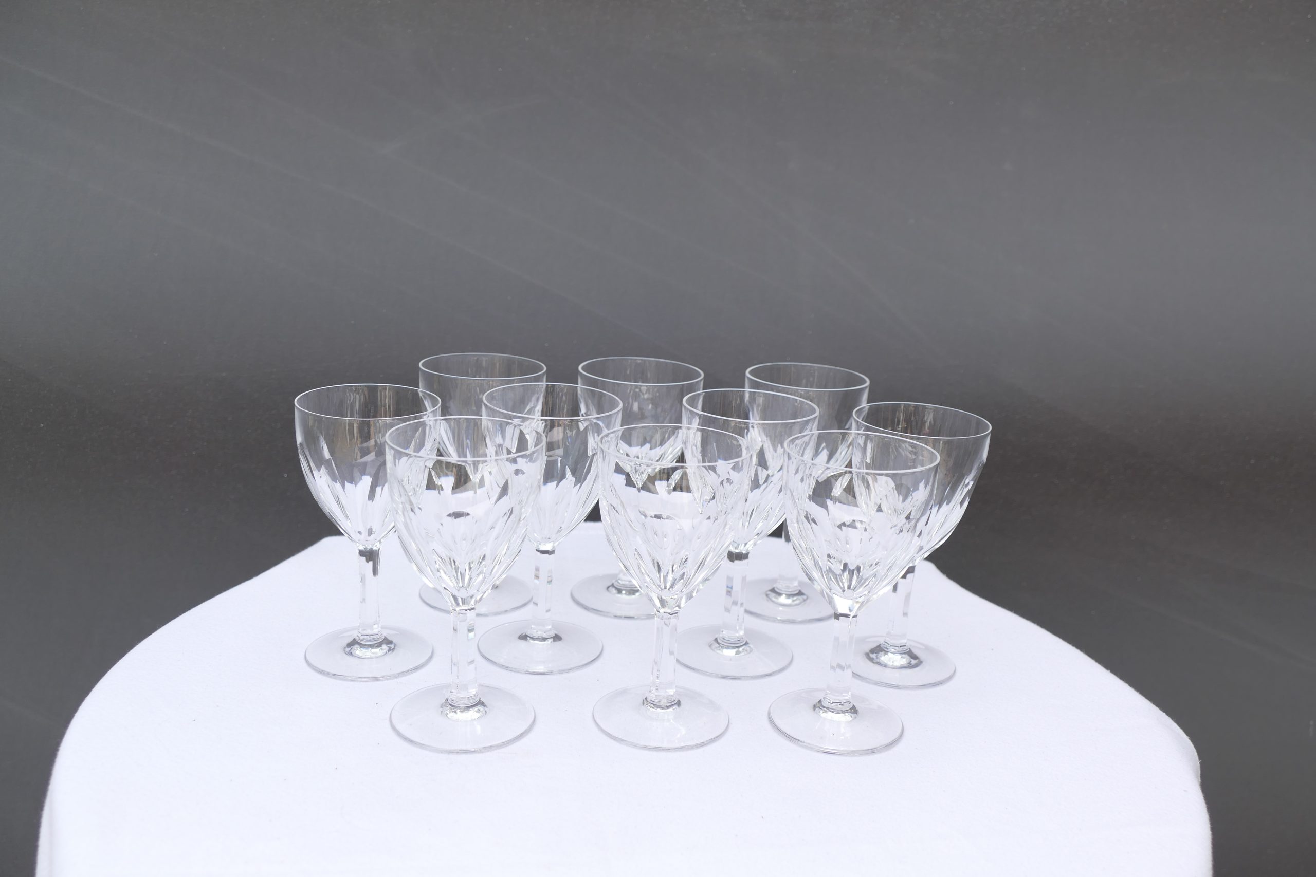 Lot de 10 verres à porto en cristal - photo 4