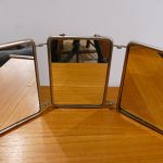 Miroir triptyque de barbier vintage