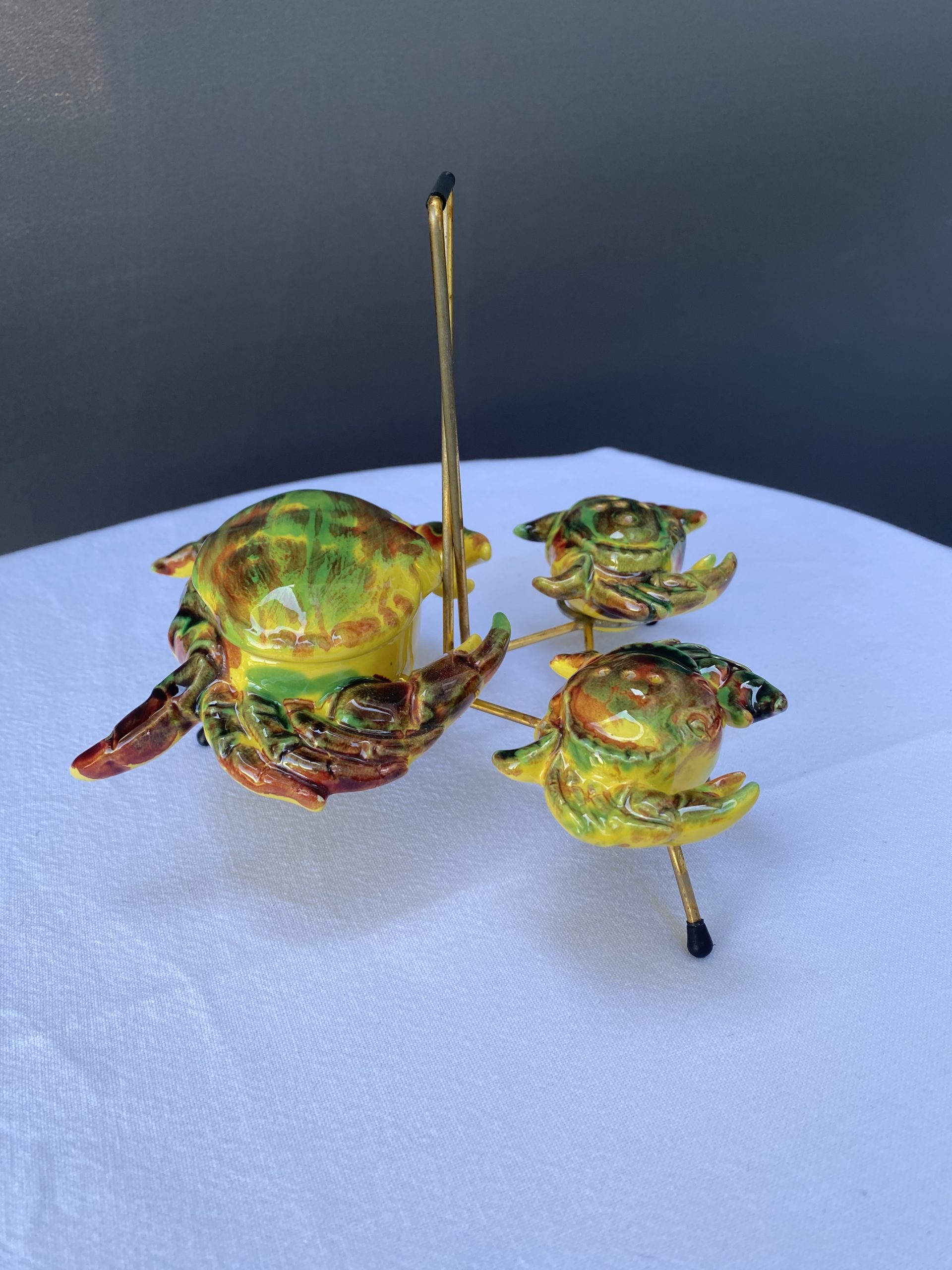 Serviteur de table crabes en céramique de Vallauris - photo 5