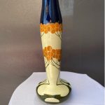 Grand vase Art Nouveau en céramique, attribué à Johann von Schwarz