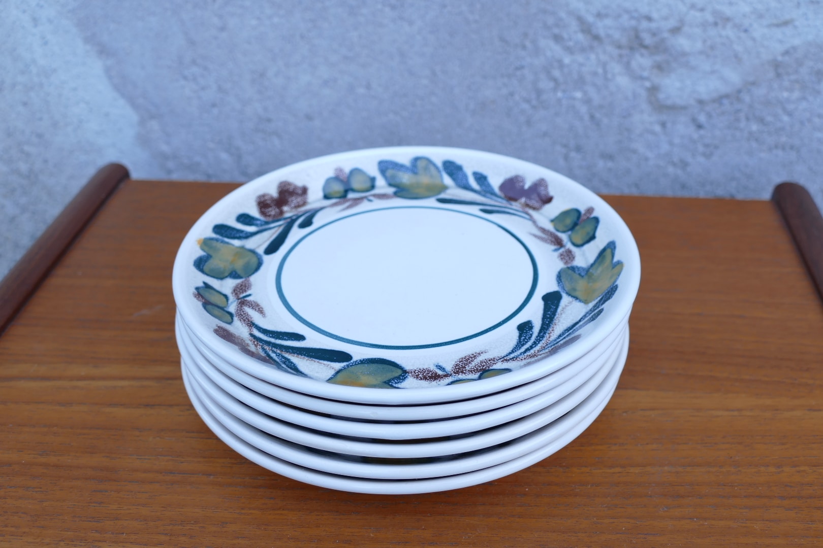 Lot de 12 assiettes MBFA Pornic modèle Sandra, vue d'ensemble