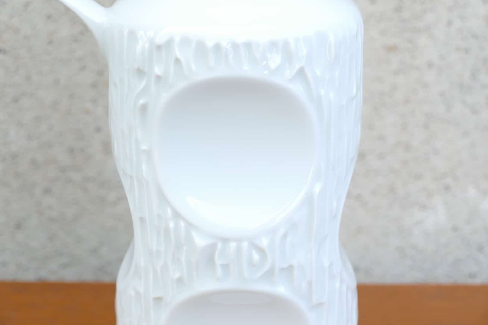 Pichet vintage en porcelaine blanche Johann Seltmann Vohenstrauss, vue 2