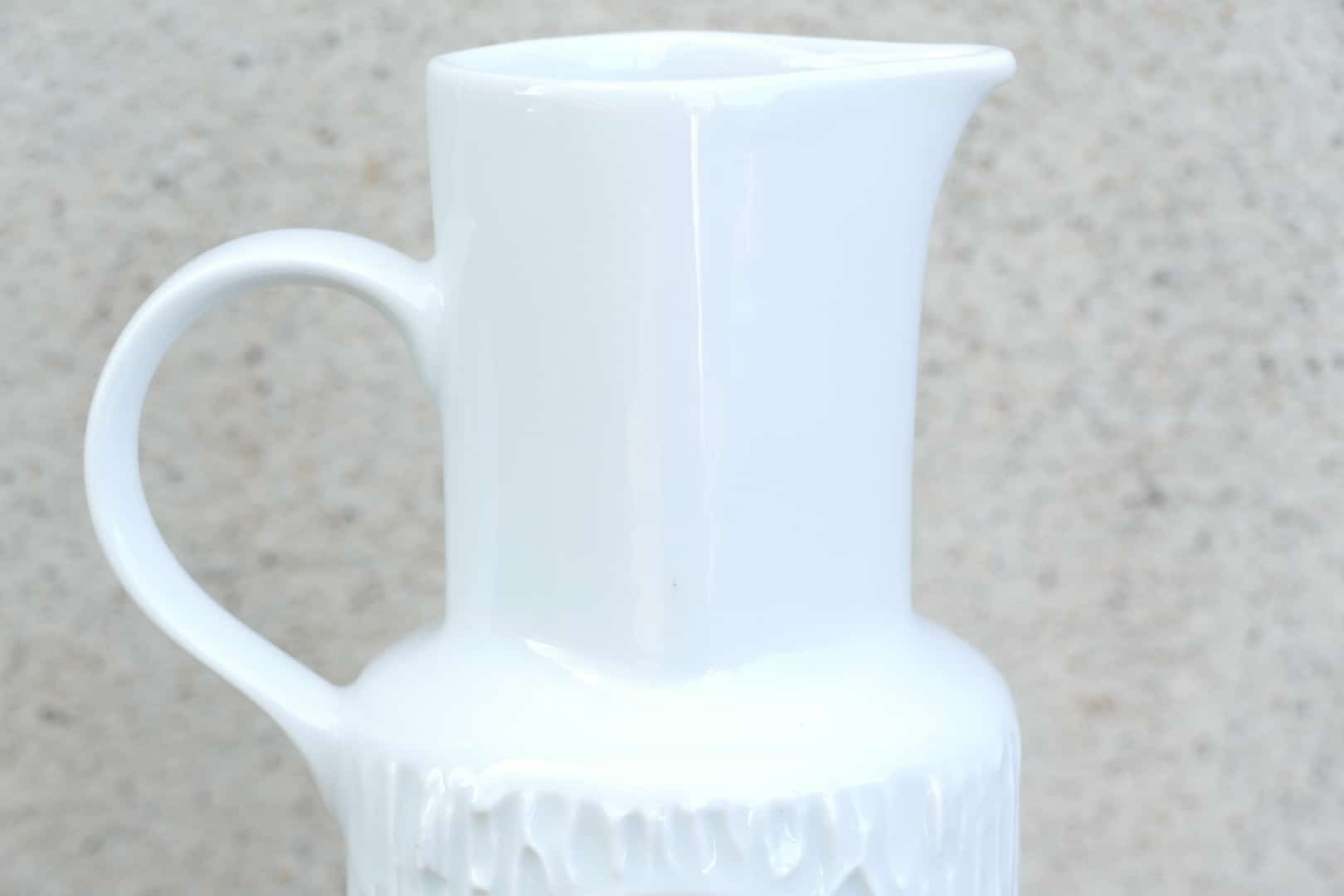 Pichet vintage en porcelaine blanche Johann Seltmann Vohenstrauss, vue 3